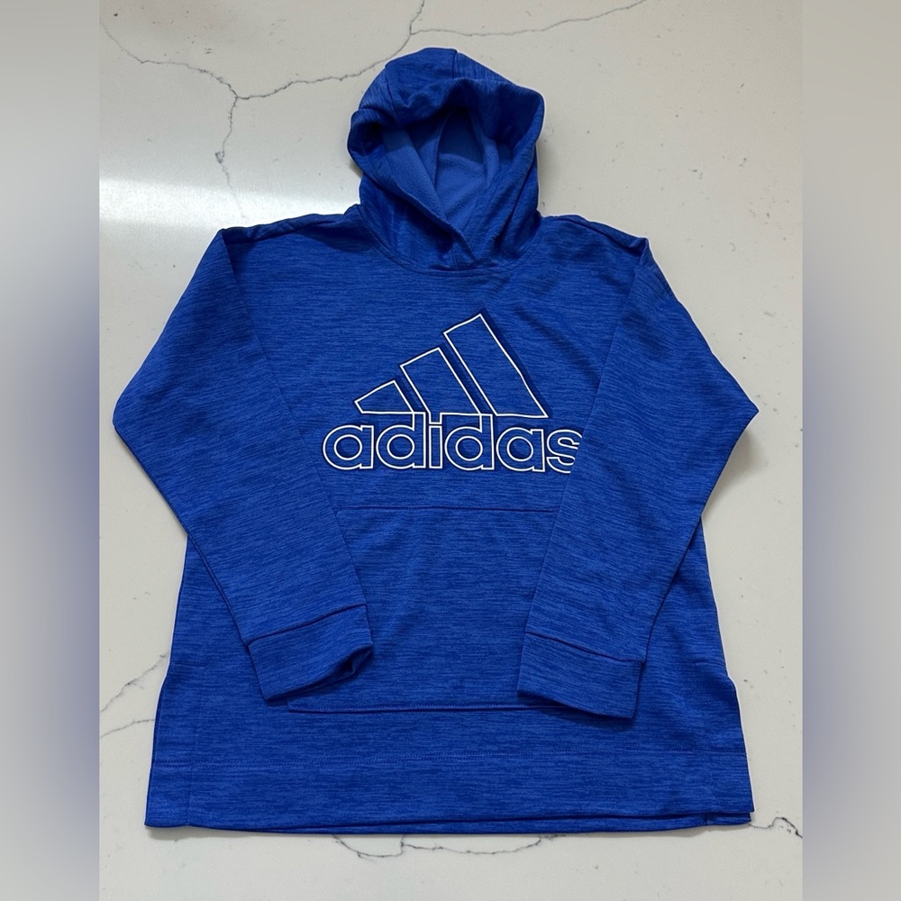 Adidas Boy Blue Hoodie with Logo